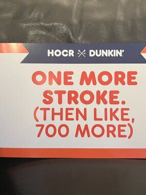 Dunkin sign HOCR head of the Charles regatta